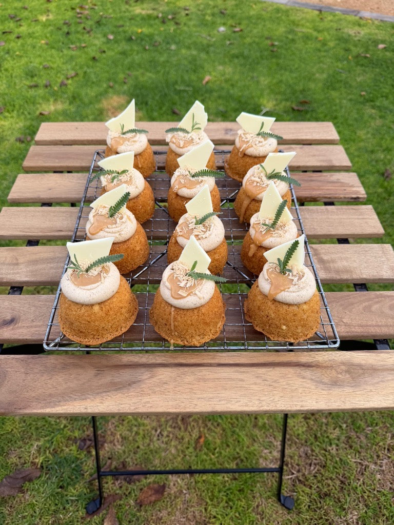 Browned Butter Caramel Mini Cakes