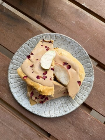 Apple, Rose and Caramel Chocolate Honeycomb Bark