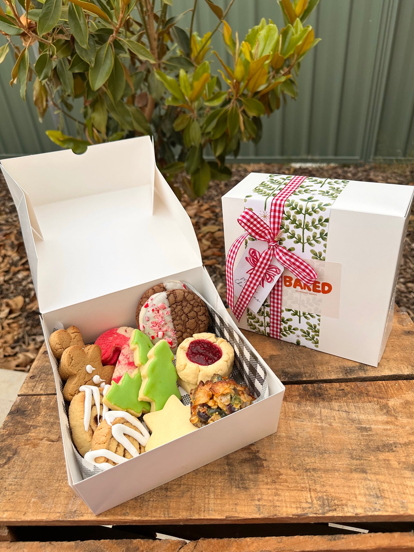 Christmas cookie boxes