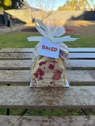 Raspberry, Strawberry and White Chocolate Honeycomb Bark